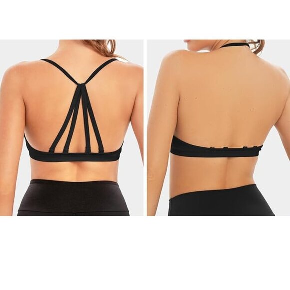 Women’s Sports Bras – Set of 3 (White, Beige, Black) – Size S & L – NWOT - Picture 2 of 3